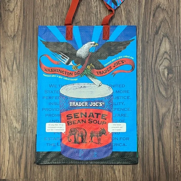 Trader Joe’s WASHINGTON DC Mystery Bag Reusable Tote Bag - Picture 2 of 6